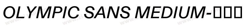 OLYMPIC SANS MEDIUM字体转换
